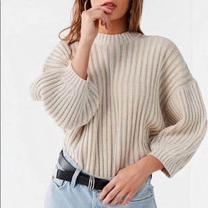UO Lou Mock-Neck Pullover Sweater